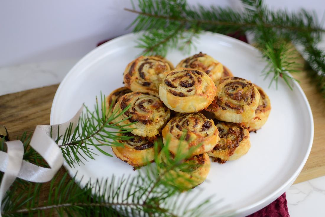 Caramelized Onion & Cheese Pinwheels