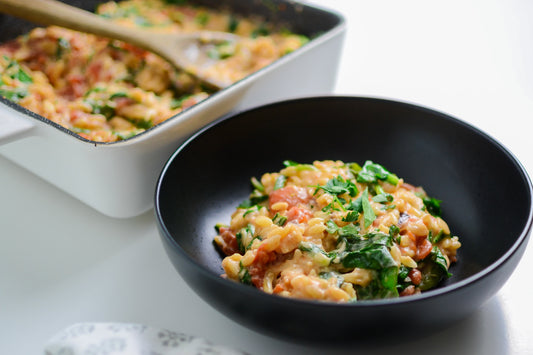 Creamy One-Dish Baked Feta Orzo