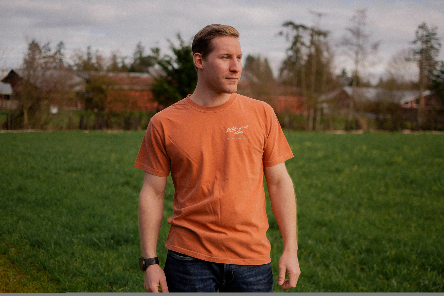 Field-Good Vibes Short Sleeve T-Shirt, Yam