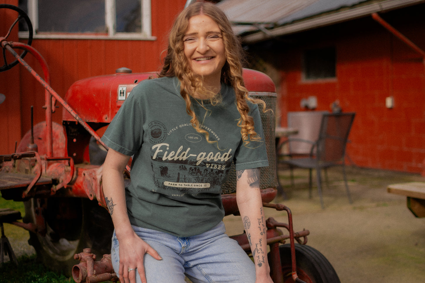 Field-Good Vibes Short Sleeve T-Shirt, Blue Spruce