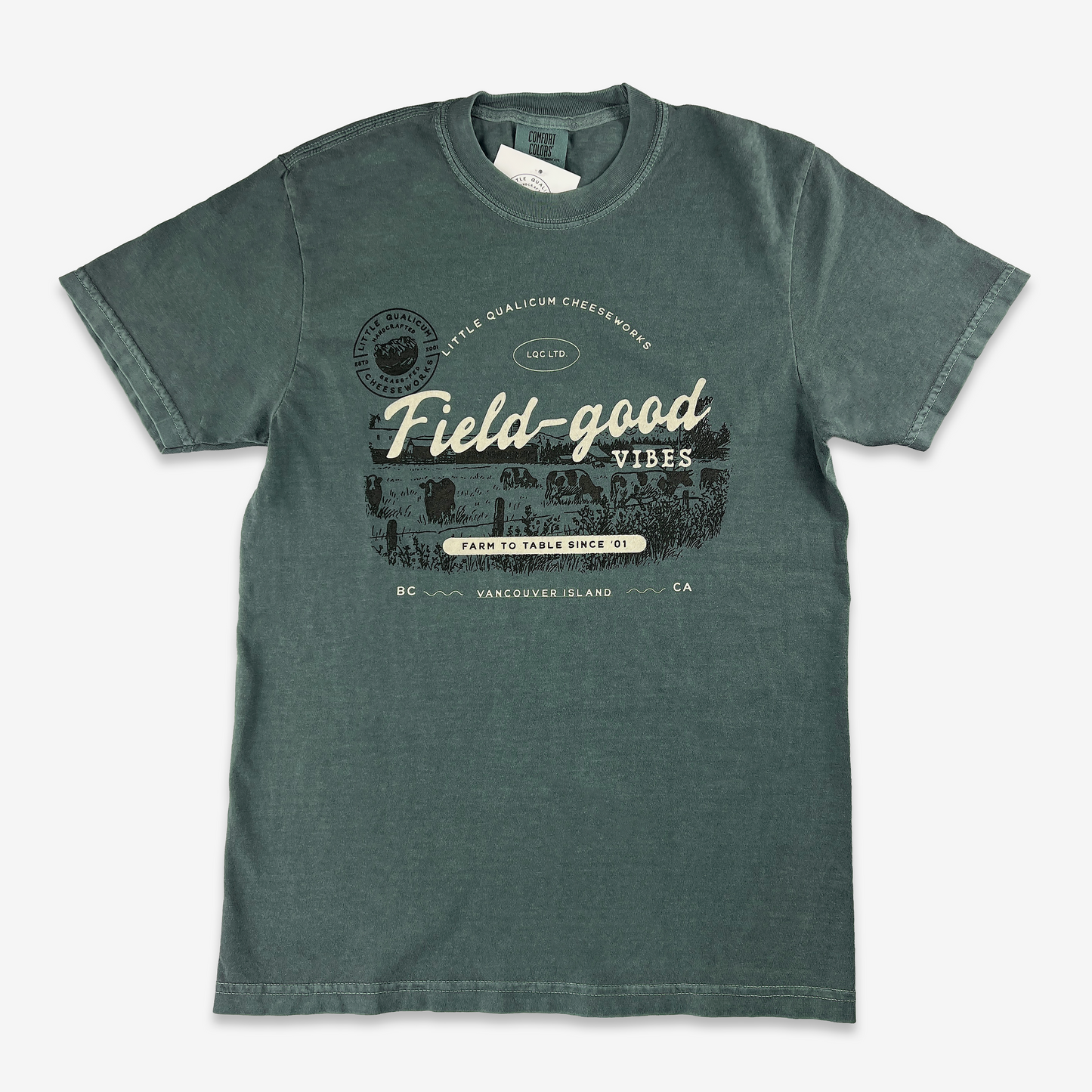 Field-Good Vibes Short Sleeve T-Shirt, Blue Spruce