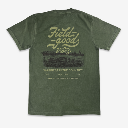 Field-Good Vibes Short Sleeve T-Shirt, Hemp/Green